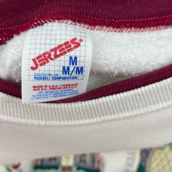 Vintage Graphic Pullover Sweatshirt Bundle Of 4 For Repurpose & Crafts Granny - Picture 10 of 13